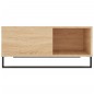 vidaXL Mesa de centro madera contrachapada roble Sonoma 80x80x36,5 cm
