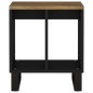 vidaXL Mesa auxiliar madera maciza mango y tecnológica 40x31x46 cm