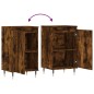 vidaXL Aparadores 2 uds madera de ingeniería roble ahumado 40x35x70 cm vidaXL Aparadores 2 uds madera de ingeniería roble ahumado 40x35x70 cm