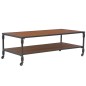 vidaXL Mesa de centro con estante madera maciza abeto 120x60x40 cm vidaXL Mesa de centro con estante madera maciza abeto 120x60x40 cm