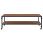 vidaXL Mesa de centro con estante madera maciza abeto 120x60x40 cm vidaXL Mesa de centro con estante madera maciza abeto 120x60x40 cm