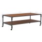 vidaXL Mesa de centro con estante madera maciza abeto 120x60x40 cm vidaXL Mesa de centro con estante madera maciza abeto 120x60x40 cm
