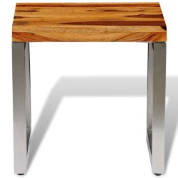 vidaXL Mesa de centro de madera de sheesham maciza