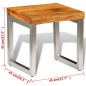 vidaXL Mesa de centro de madera de sheesham maciza vidaXL Mesa de centro de madera de sheesham maciza