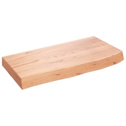 vidaXL Estante pared madera roble tratada marrón claro 60x30x(2-6) cm