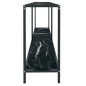 vidaXL Mesa de consola vidrio templado negro 140x35x75,5 cm vidaXL Mesa de consola vidrio templado negro 140x35x75,5 cm