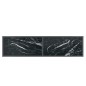 vidaXL Mesa de consola vidrio templado negro 140x35x75,5 cm vidaXL Mesa de consola vidrio templado negro 140x35x75,5 cm
