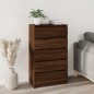 vidaXL Cómoda de madera contrachapada roble marrón 60x36x103 cm vidaXL Cómoda de madera contrachapada roble marrón 60x36x103 cm