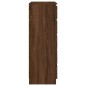 vidaXL Cómoda de madera contrachapada roble marrón 60x36x103 cm vidaXL Cómoda de madera contrachapada roble marrón 60x36x103 cm