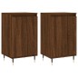 vidaXL Aparadores 2 uds madera de ingeniería marrón roble 40x35x70 cm vidaXL Aparadores 2 uds madera de ingeniería marrón roble 40x35x70 cm