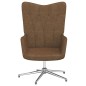 vidaXL Silla de relajación de tela gris taupe