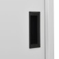 vidaXL Armario oficina puerta corredera acero gris claro 90x40x180 cm