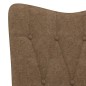 vidaXL Silla de relajación de tela gris taupe