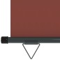 vidaXL Toldo lateral de balcón marrón 122x250 cm vidaXL Toldo lateral de balcón marrón 122x250 cm
