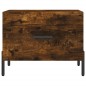 vidaXL Mesa de centro 2 uds madera ingeniería roble ahumado 50x50x40cm