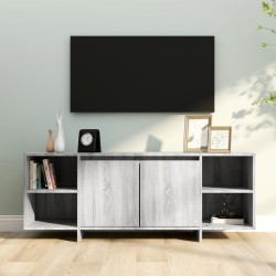 vidaXL Mueble de TV madera de ingeniería gris Sonoma 130x35x50 cm