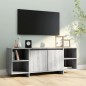 vidaXL Mueble de TV madera de ingeniería gris Sonoma 130x35x50 cm