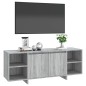 vidaXL Mueble de TV madera de ingeniería gris Sonoma 130x35x50 cm