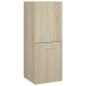 vidaXL Juego de muebles de baño madera de ingeniería roble Sonoma