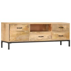 vidaXL Mueble para la TV madera maciza de mango 130x30x45 cm