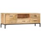vidaXL Mueble para la TV madera maciza de mango 130x30x45 cm