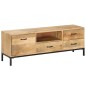 vidaXL Mueble para la TV madera maciza de mango 130x30x45 cm