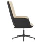 vidaXL Sillón de relajación terciopelo blanco crema y PVC vidaXL Sillón de relajación terciopelo blanco crema y PVC