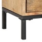 vidaXL Mueble para la TV madera maciza de mango 130x30x45 cm