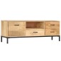 vidaXL Mueble para la TV madera maciza de mango 130x30x45 cm