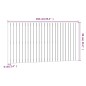 vidaXL Cabecero de cama de pared madera maciza de pino 166x3x90 cm vidaXL Cabecero de cama de pared madera maciza de pino 166x3x90 cm