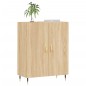vidaXL Aparador de madera de ingeniería roble Sonoma 69,5x34x90 cm