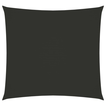 vidaXL Toldo de vela cuadrado tela oxford gris antracita 3x3 m