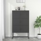 vidaXL Aparador de acero antracita 80x35x135 cm vidaXL Aparador de acero antracita 80x35x135 cm