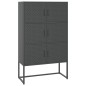 vidaXL Aparador de acero antracita 80x35x135 cm vidaXL Aparador de acero antracita 80x35x135 cm