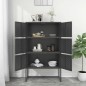 vidaXL Aparador de acero antracita 80x35x135 cm vidaXL Aparador de acero antracita 80x35x135 cm