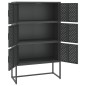 vidaXL Aparador de acero antracita 80x35x135 cm vidaXL Aparador de acero antracita 80x35x135 cm