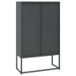 vidaXL Aparador de acero antracita 80x35x135 cm vidaXL Aparador de acero antracita 80x35x135 cm