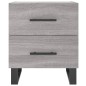 vidaXL Mesitas noche 2 uds madera ingeniería gris Sonoma 40x35x47,5 cm vidaXL Mesitas noche 2 uds madera ingeniería gris Sonoma 40x35x47,5 cm