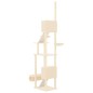 vidaXL Árbol rascador para gatos de suelo a techo crema 277-303 cm vidaXL Árbol rascador para gatos de suelo a techo crema 277-303 cm
