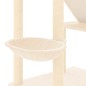 vidaXL Árbol rascador para gatos de suelo a techo crema 277-303 cm vidaXL Árbol rascador para gatos de suelo a techo crema 277-303 cm