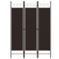 vidaXL Biombo divisor de 3 paneles marrón 120x180 cm vidaXL Biombo divisor de 3 paneles marrón 120x180 cm