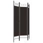 vidaXL Biombo divisor de 3 paneles marrón 120x180 cm vidaXL Biombo divisor de 3 paneles marrón 120x180 cm