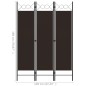 vidaXL Biombo divisor de 3 paneles marrón 120x180 cm vidaXL Biombo divisor de 3 paneles marrón 120x180 cm
