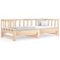vidaXL Sofá cama extraíble madera maciza de pino 2x(90x190) cm vidaXL Sofá cama extraíble madera maciza de pino 2x(90x190) cm