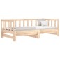 vidaXL Sofá cama extraíble madera maciza de pino 2x(90x190) cm vidaXL Sofá cama extraíble madera maciza de pino 2x(90x190) cm