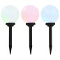 vidaXL Lámparas solares esféricas de exterior 3 uds LED RGB 20 cm vidaXL Lámparas solares esféricas de exterior 3 uds LED RGB 20 cm