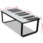 vidaXL Mesa de centro con superficie con dibujo de piano vidaXL Mesa de centro con superficie con dibujo de piano