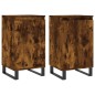 vidaXL Aparadores 2 uds madera de ingeniería roble ahumado 40x35x70 cm vidaXL Aparadores 2 uds madera de ingeniería roble ahumado 40x35x70 cm