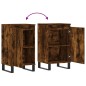 vidaXL Aparadores 2 uds madera de ingeniería roble ahumado 40x35x70 cm vidaXL Aparadores 2 uds madera de ingeniería roble ahumado 40x35x70 cm