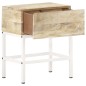 vidaXL Mesita de noche de madera maciza de mango 40x30x50 cm vidaXL Mesita de noche de madera maciza de mango 40x30x50 cm